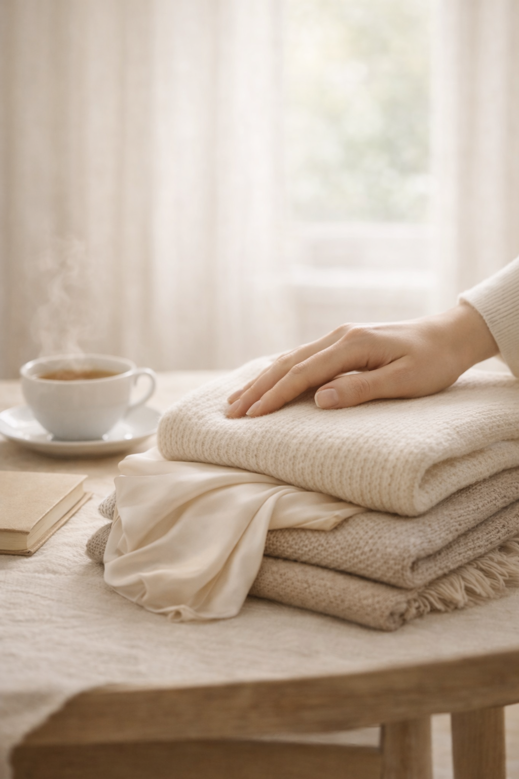 Détails de matières et ambiance chaleureuse, élégante et lumineuse